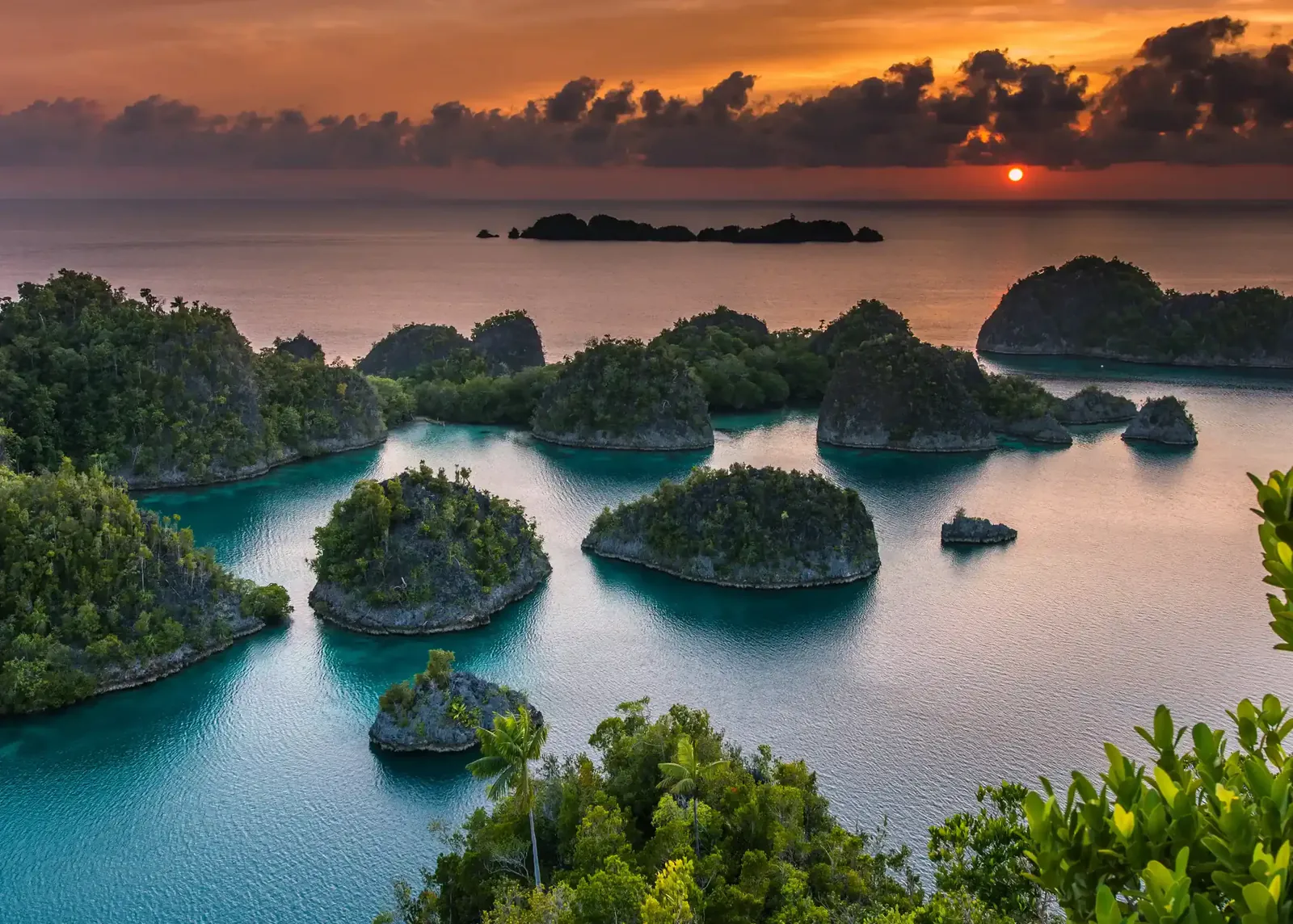 Piaynemo karst viewpoint in Raja Ampat